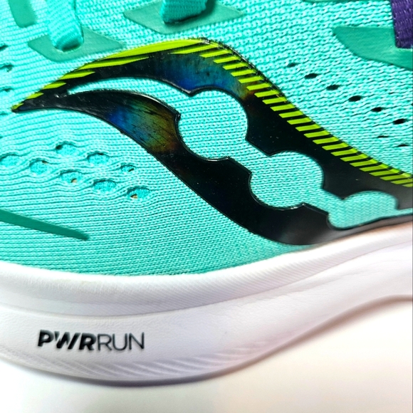 Saucony PWC Run Ride Fifteen Women's 9 Mint/Acid - Picture 6 of 14